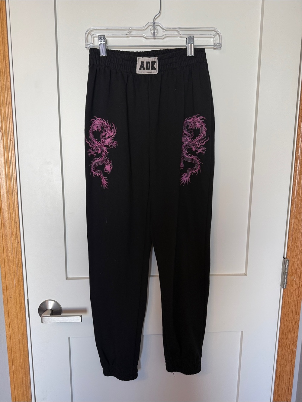 Adika Black ADK Logo Joggers
